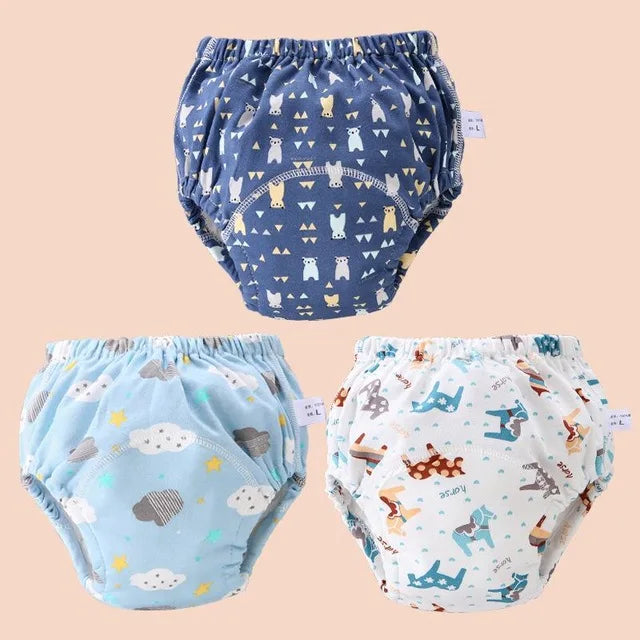 3- Pack Gentle Training Underwear For Sensitive Skin